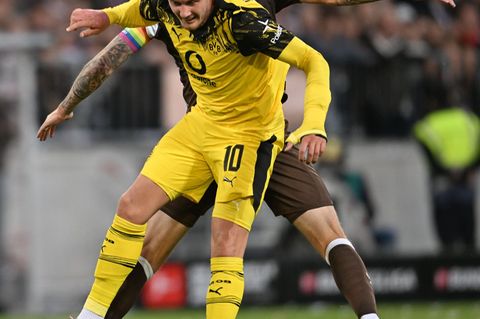 Enttäuschung in Gelb: Julian Brandt und der BVB. Foto: Sina Schuldt/dpa