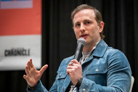 Airbnb-Mitgründer Joe Gebbia bei einem Event in Texas im Jahr 2022
