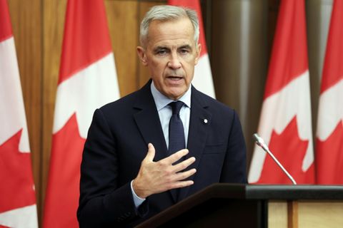 Mark Carney am Freitag in Ontario