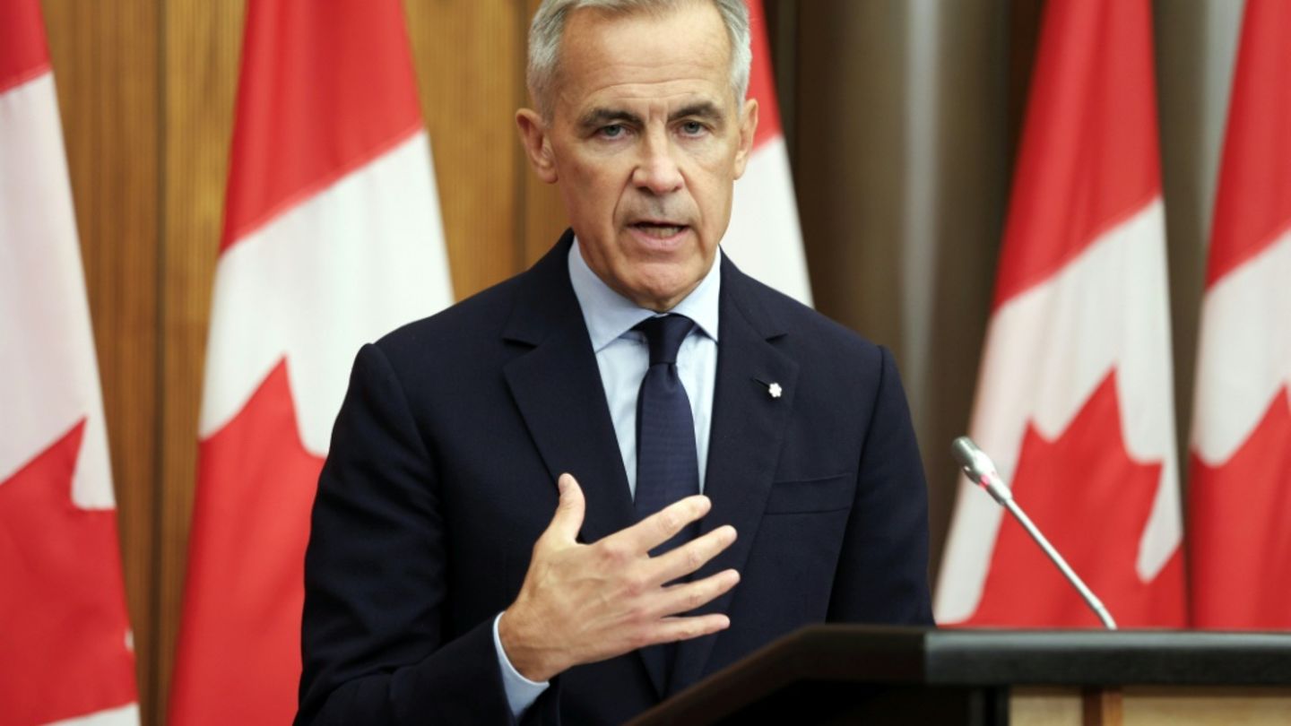 Mark Carney am Freitag in Ontario