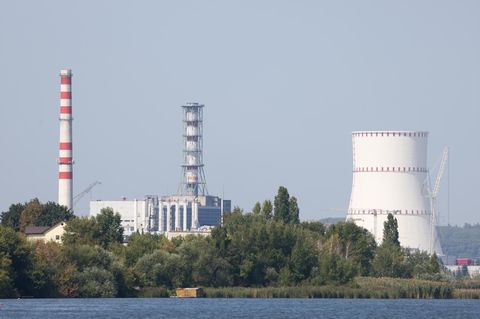 Aufnahme des AKW Kursk nahe der ukrainisch-russischen Grenze
