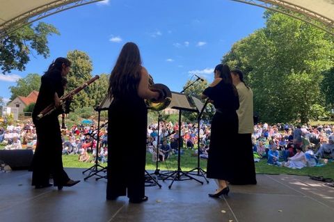 Das Moritzburg Festival für Kammermusik ist am Wochenende mit einem Besucherrekord zu Ende gegangen, 7.300 Fans kamen. (Archivbi