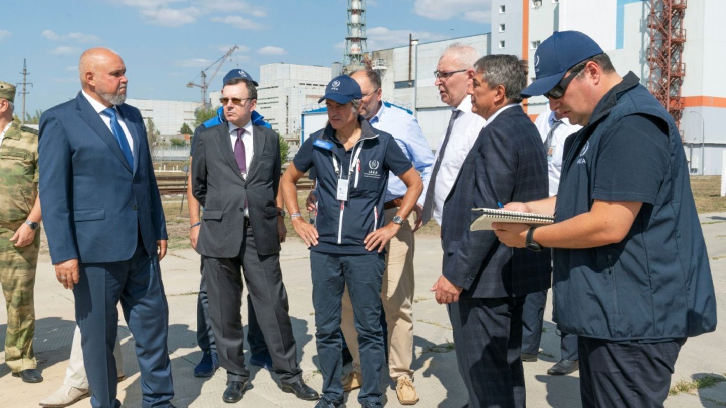 IAEA-Chef Grossi im August 2024 beim Akw Kursk