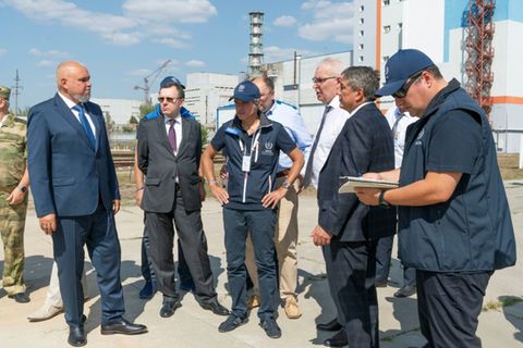 IAEA-Chef Grossi im August 2024 beim Akw Kursk