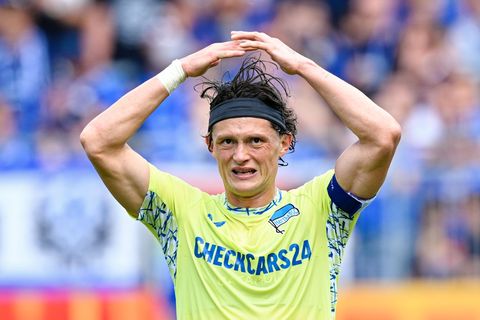 Hertha-Star Reese vergab eine absolute Top-Chance zum Siegtor. Foto: Uwe Anspach/dpa