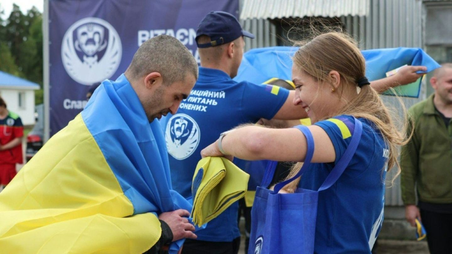 Rückkehr eines ukrainischen Kriegsgefangenen