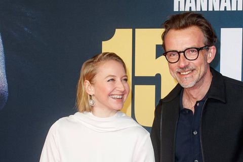Anna Maria Mühe und Lucas Gregorowicz strahlten 2024 bei der Premiere des Films "15 Jahre" in Berlin - es war ihr erster öffen