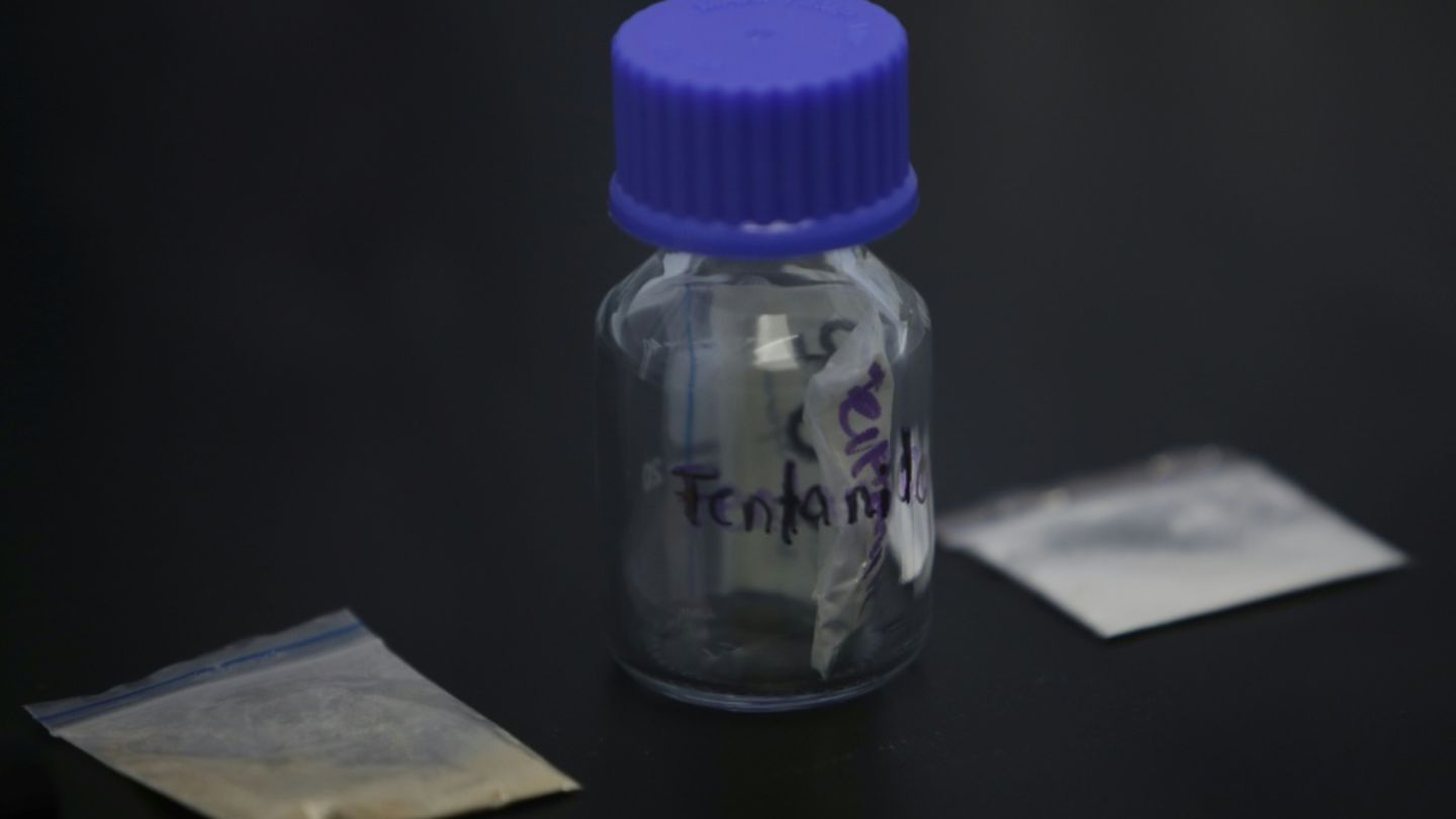 Fentanyl-Proben in einem Labor