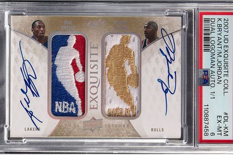 Die Versteigerung der Karte mit den Autogrammen der beiden NBA-Legenden hat fast 13 Millionen Dollar (rund 11 Millionen Euro) er