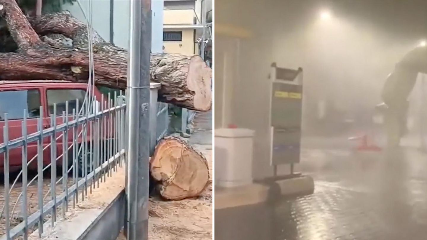 Rimini: Ciddi Fırtınalar İtalya'da Popüler Tatil Hedefiyle Buluşuyor (Video)
