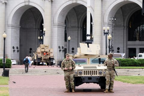 Nationalgardisten in Washington