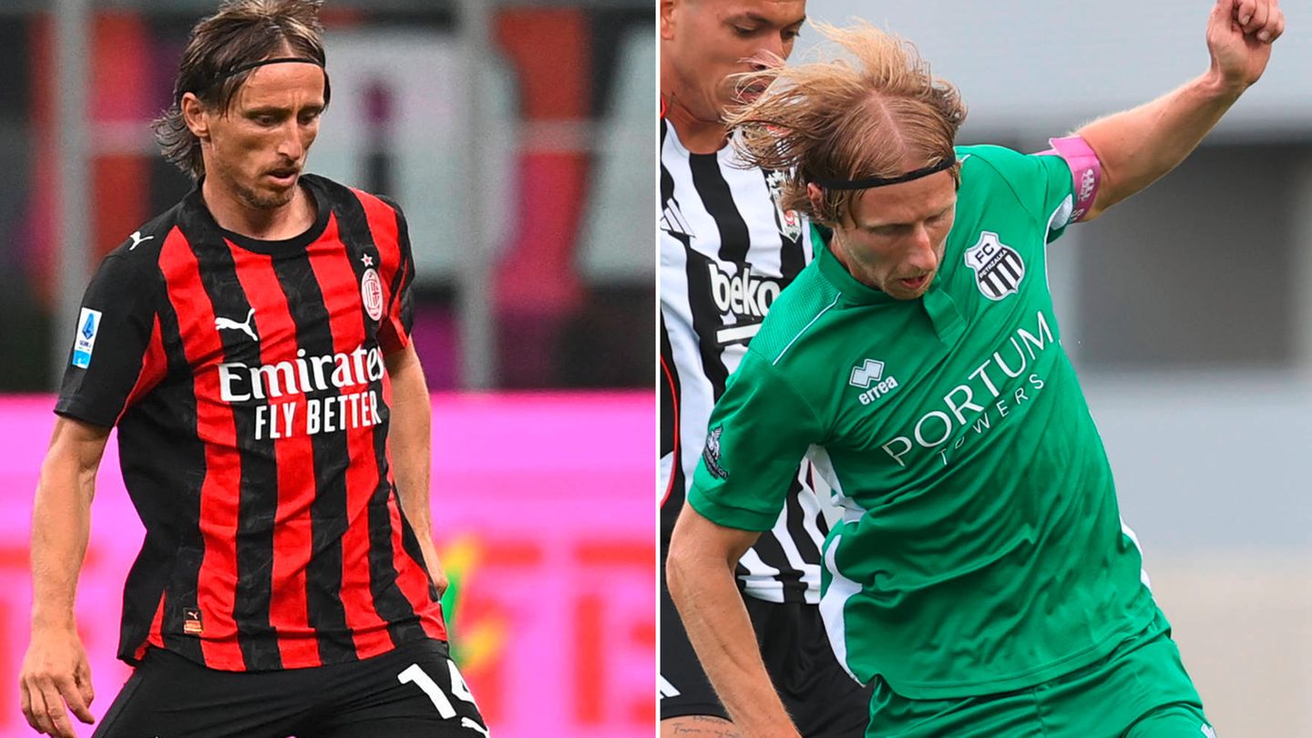 Fußball: Luka Modrić und Lukáš Gašparovič