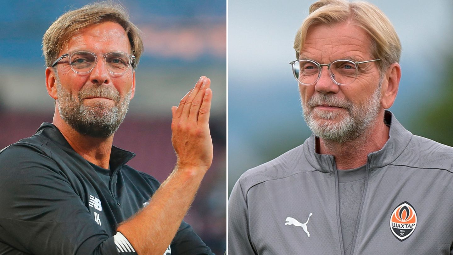 Fußball: Jürgen Klopp und Mitarbeiter von Schachtar Donezk
