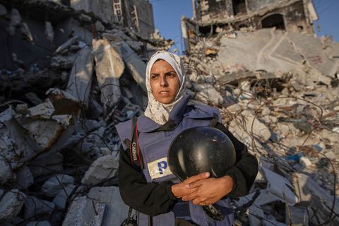 Die freie Journalistin Mariam Dagga wurde im Gazastreifen bei einem israelischen Angriff getötet. Foto: Jehad Alshrafi/AP/dpa