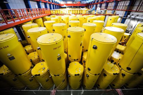 Um diesen Atommüll geht es. Er soll von Jülich ins 170 Kilometer entfernte Ahaus transportiert werden. (Archivbild) Foto: Andrea