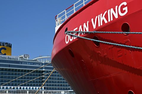 Das Seenotrettungsschiff "Ocean Viking"