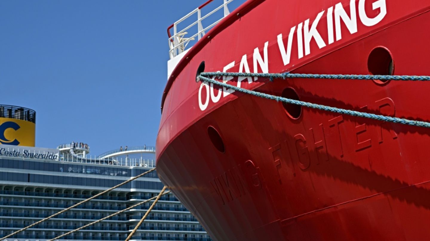 Das Seenotrettungsschiff "Ocean Viking"
