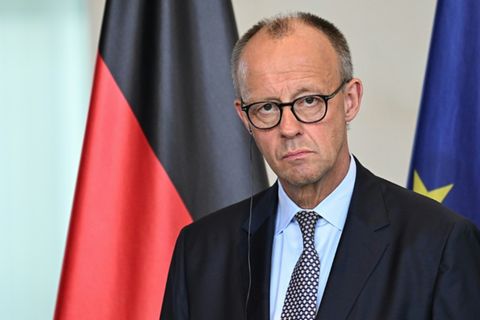 Bundeskanzler Merz Mitte August in Berlin