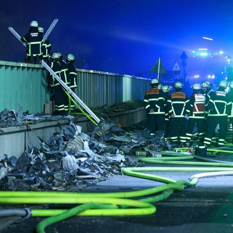 Großbrand Hamburger Hafen