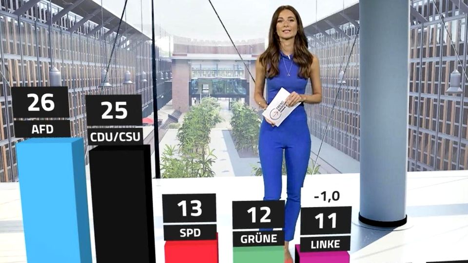 Trendbarometer-Umfrage zu politischer Stimmung: AfD weiter stärkste Kraft