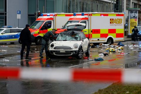 Für Anschlag verwendetes Auto am Tatort