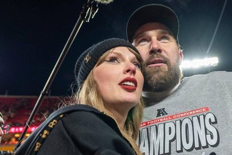 Sind bald Mann und Frau: Travis Kelce und Taylor Swift.