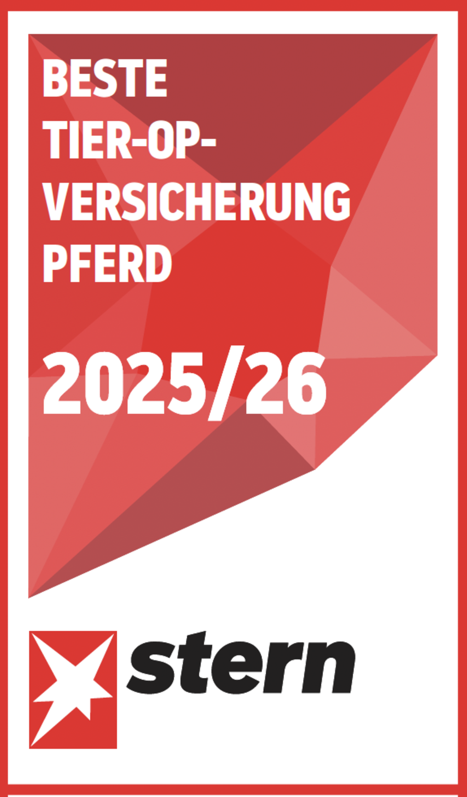 stern-Test 2025: Ausgezeichnete Tierversicherungen: Die richtige OP-Versicherung für Ihr Pferd stern-Test 2025: Ausgezeichnete Tierversicherungen: Die richtige OP-Versicherung für Ihr Pferd