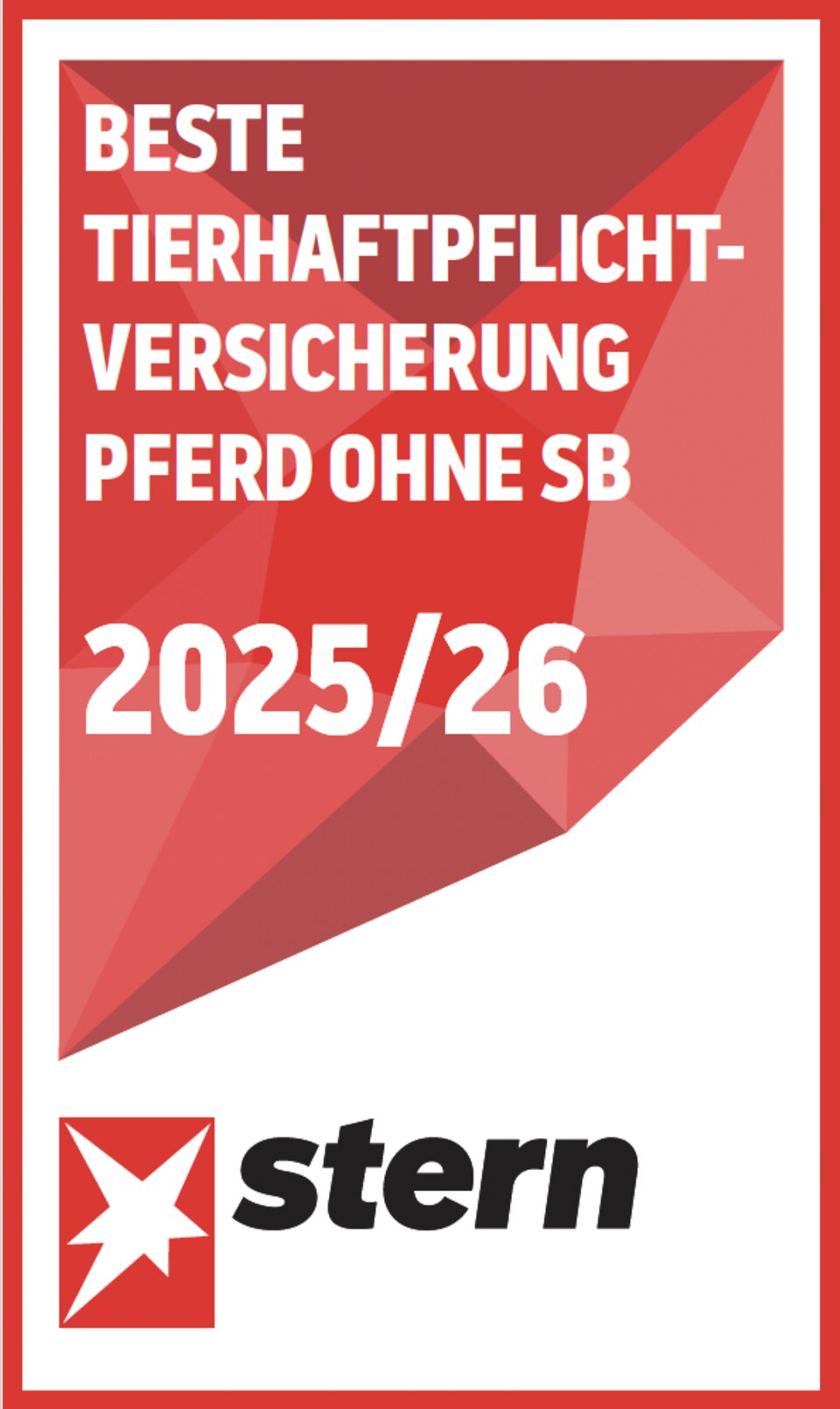 stern-Test 2025: Ausgezeichnete Tierversicherungen: Die richtige Haftpflichtversicherung für Ihr Pferd
