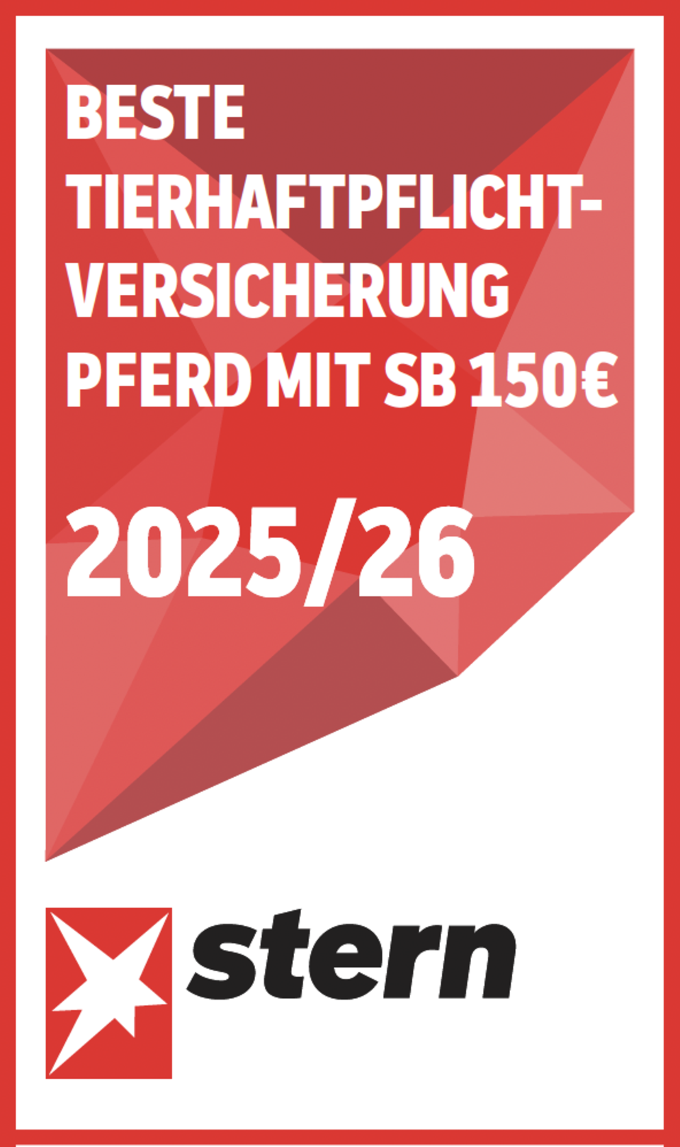 stern-Test 2025: Ausgezeichnete Tierversicherungen: Die richtige Haftpflichtversicherung für Ihr Pferd