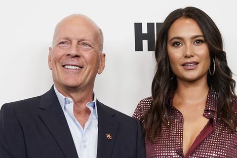 Bruce Willis mit Ehefrau Emma 2019 bei einer Filmpremiere.