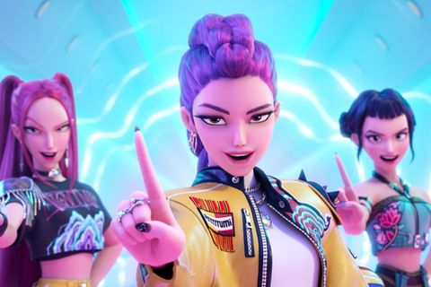 Im Netflix-Hit "KPop Demon Hunters" geht es um die Girl-Band Huntrix. Foto: -/©2025 Netflix/dpa