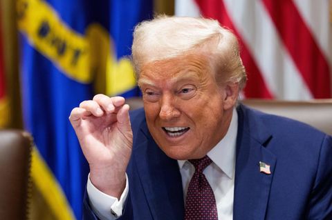 Donald Trump bei einer Kabinettssitzung im Weißen Haus
