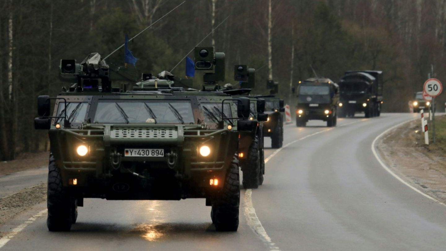 Konvoi der Bundeswehr
