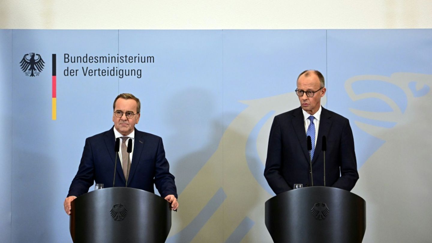 Merz und Pistorius nach Kabinettssitzung