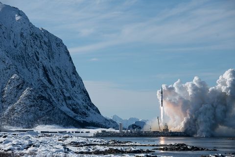 Der Teststart der "Spectrum"-Rakete des deutschen Herstellers Isar Aerospace im März. Das Unternehmen hat die Testphase seiner R