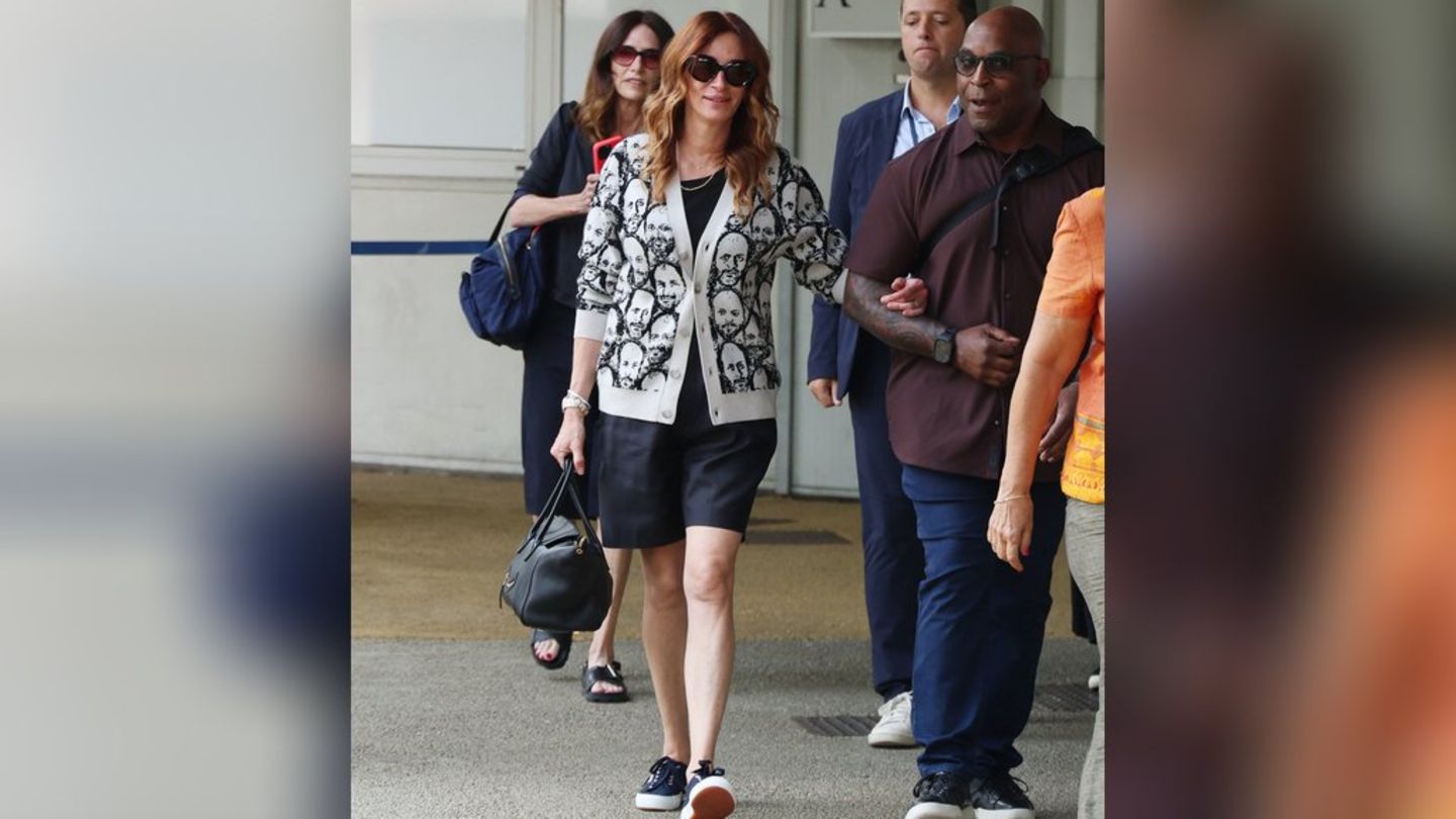 International Film Festival from Venice: Julia Roberts is shown in the casual look
