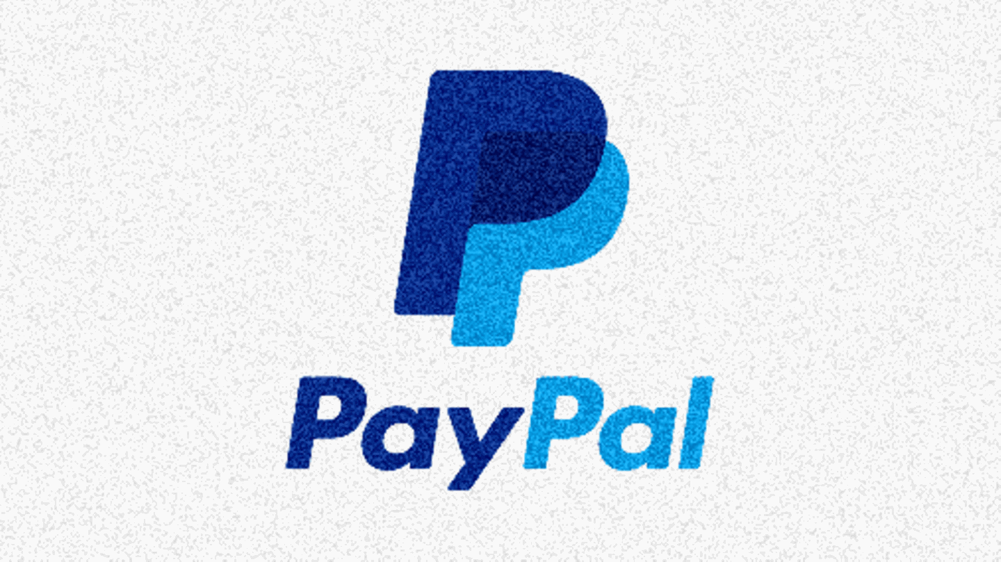 Ein animiertes Logo von Paypal