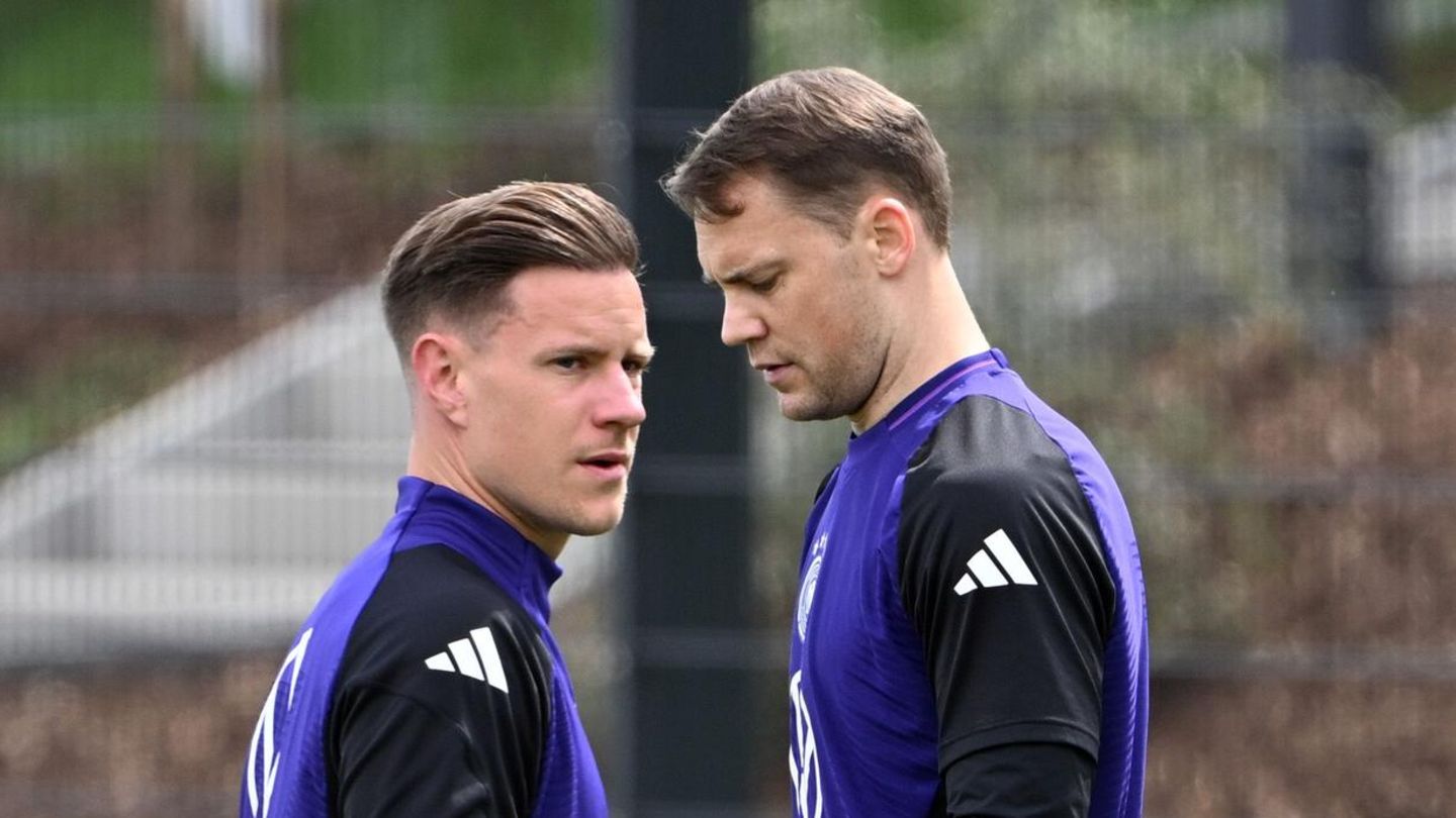 Vor einem Jahr hatte Julian Nagelsmann noch beide Keeper zur Verfügung: Marc-André ter Stegen (l.) und Manuel Neuer