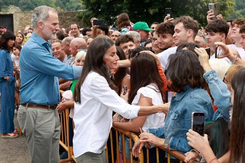 Felipe und Letizia zeigten sich in Zamora nahbar.