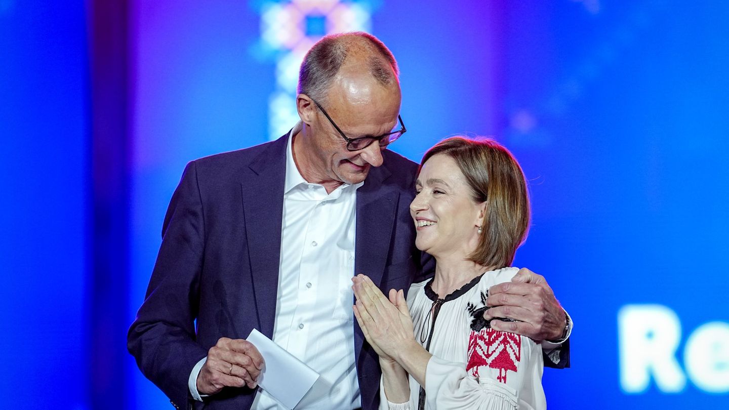 Visiting Merz and Co.: Europeans want to keep Moldau from Putin