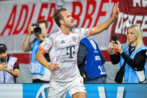 Sorgte für die späte Bayern-Erlösung: Star-Stürmer Harry Kane. Foto: Uwe Anspach/dpa