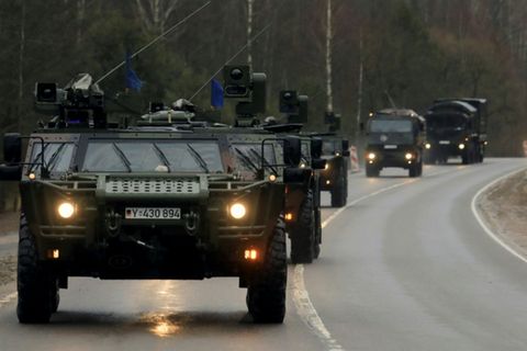 Konvoi der Bundeswehr