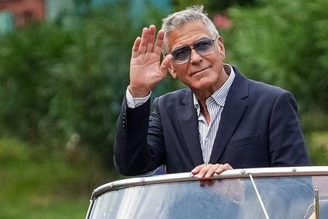 George Clooney bei der Ankunft in Venedig am Mittwoch.
