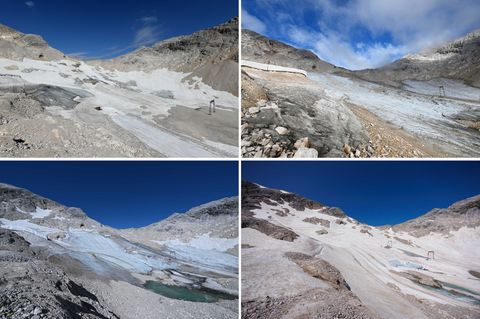 Die Gletscher in Deutschland schwinden dramatisch. (Archivbild) Foto: Angelika Warmuth/dpa
