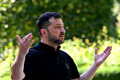 Der ukrainische Präsident Wolodymyr Selenskyj in Kiew