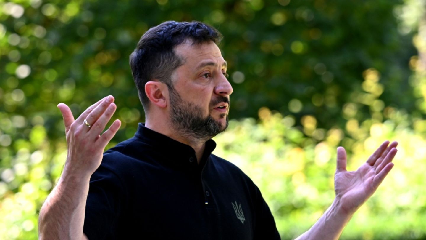 Der ukrainische Präsident Wolodymyr Selenskyj in Kiew