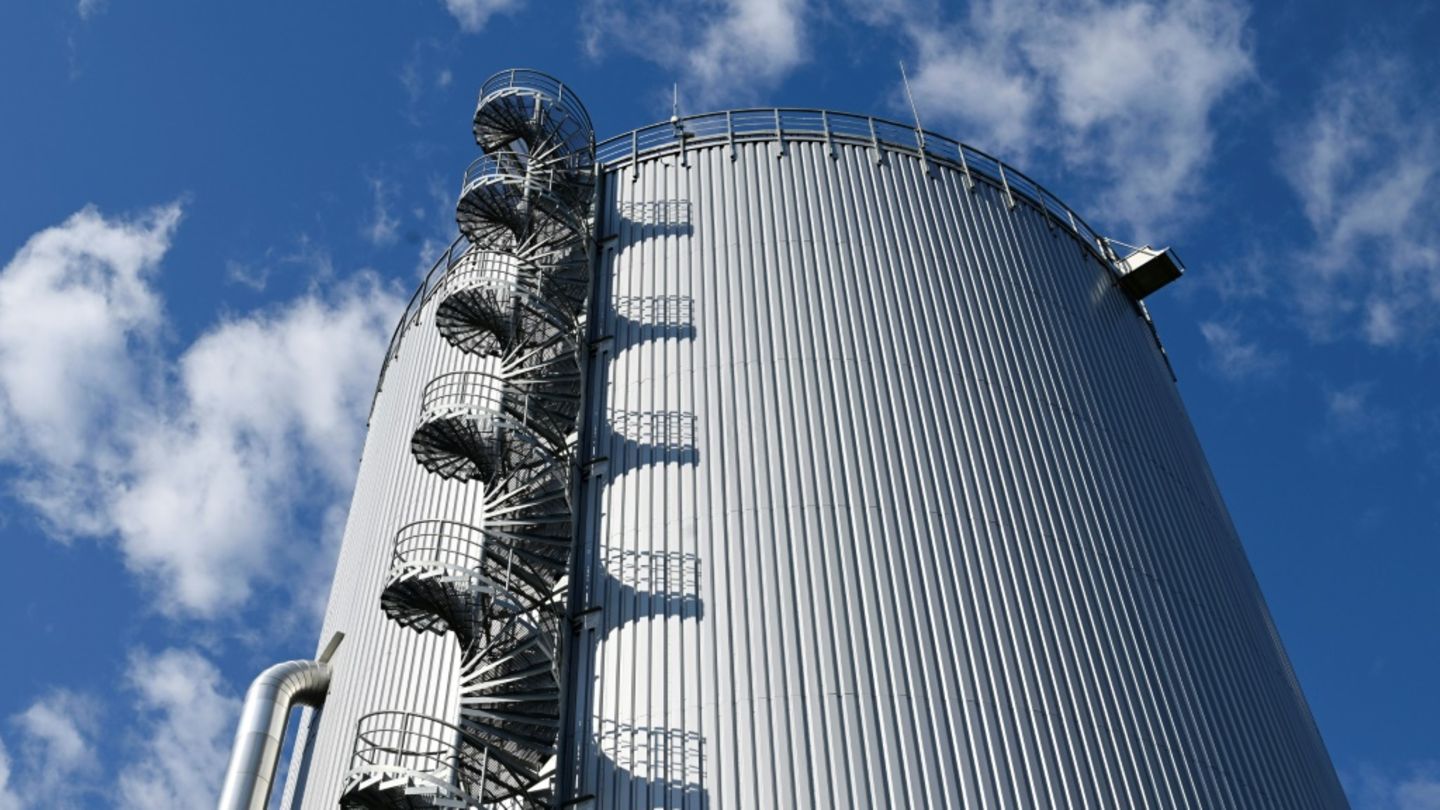 Wärmespeicher eines Kraftwerks in Stuttgart