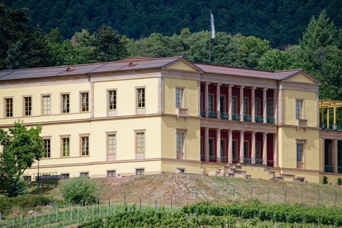 Dolce Vita in der Pfalz: Die Villa Ludwigshöhe ist nach fünf Jahren wieder geöffnet. Foto: Uwe Anspach/dpa