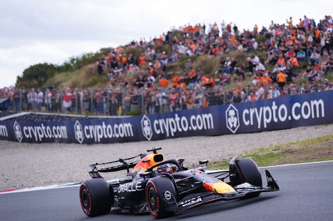 Max Verstappen auf der Strecke. Foto: Bradley Collyer/PA Wire/dpa