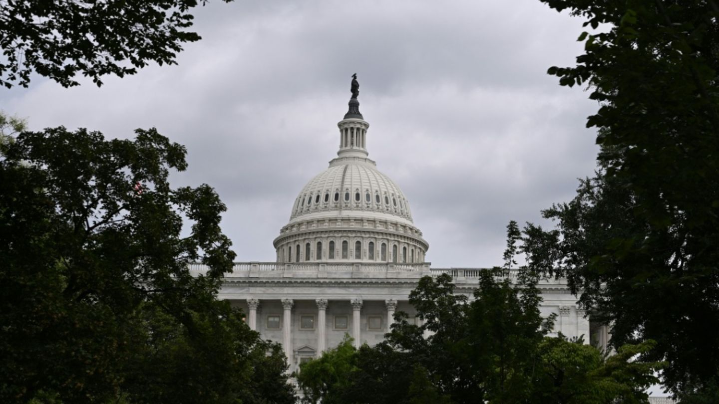 Das Kapitol, der Sitz des Kongresses, in Washington